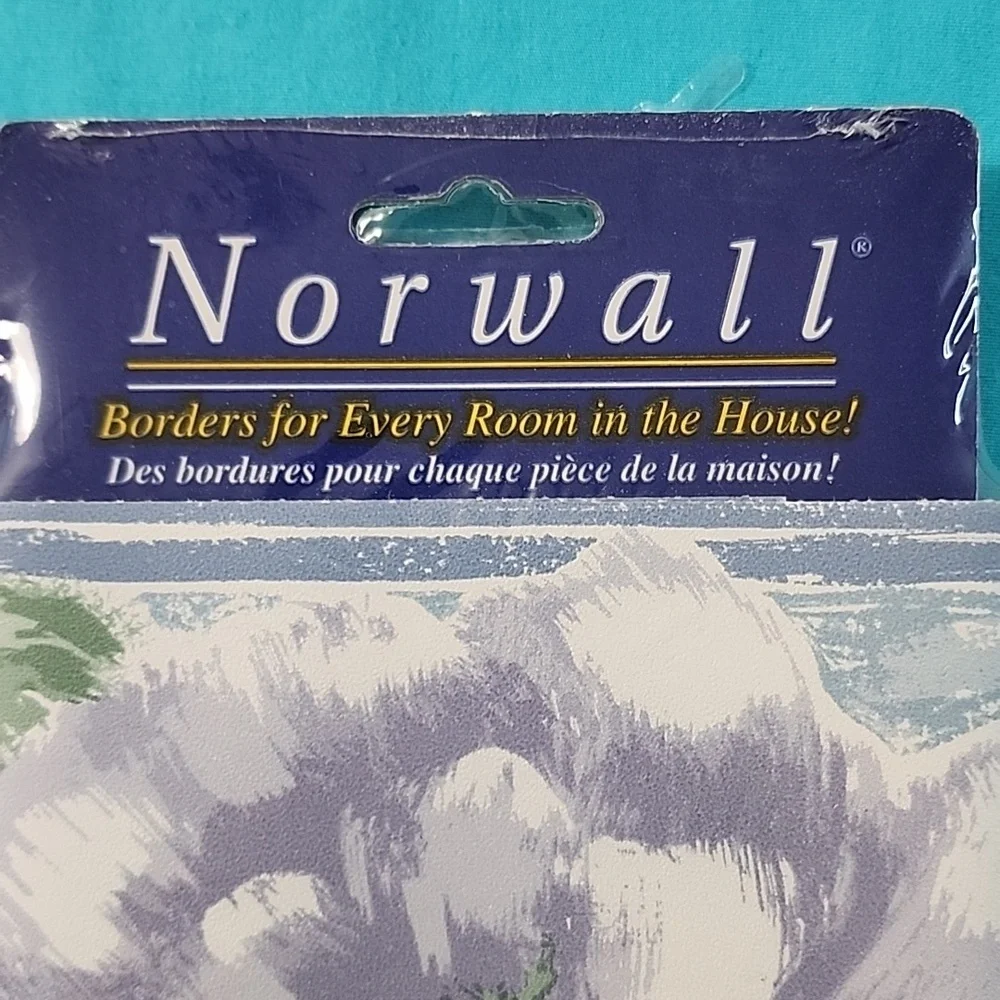NWT Vintage Norwall Prepasted Washable Wall Boarder (8) Rolls